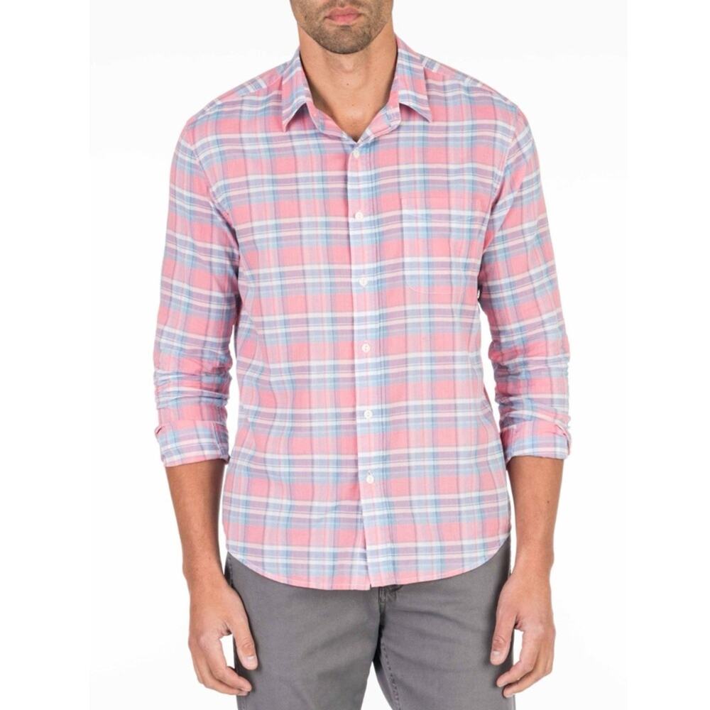 FAHERTY Cloud Summer Linen-Blend Button-Up Shirt